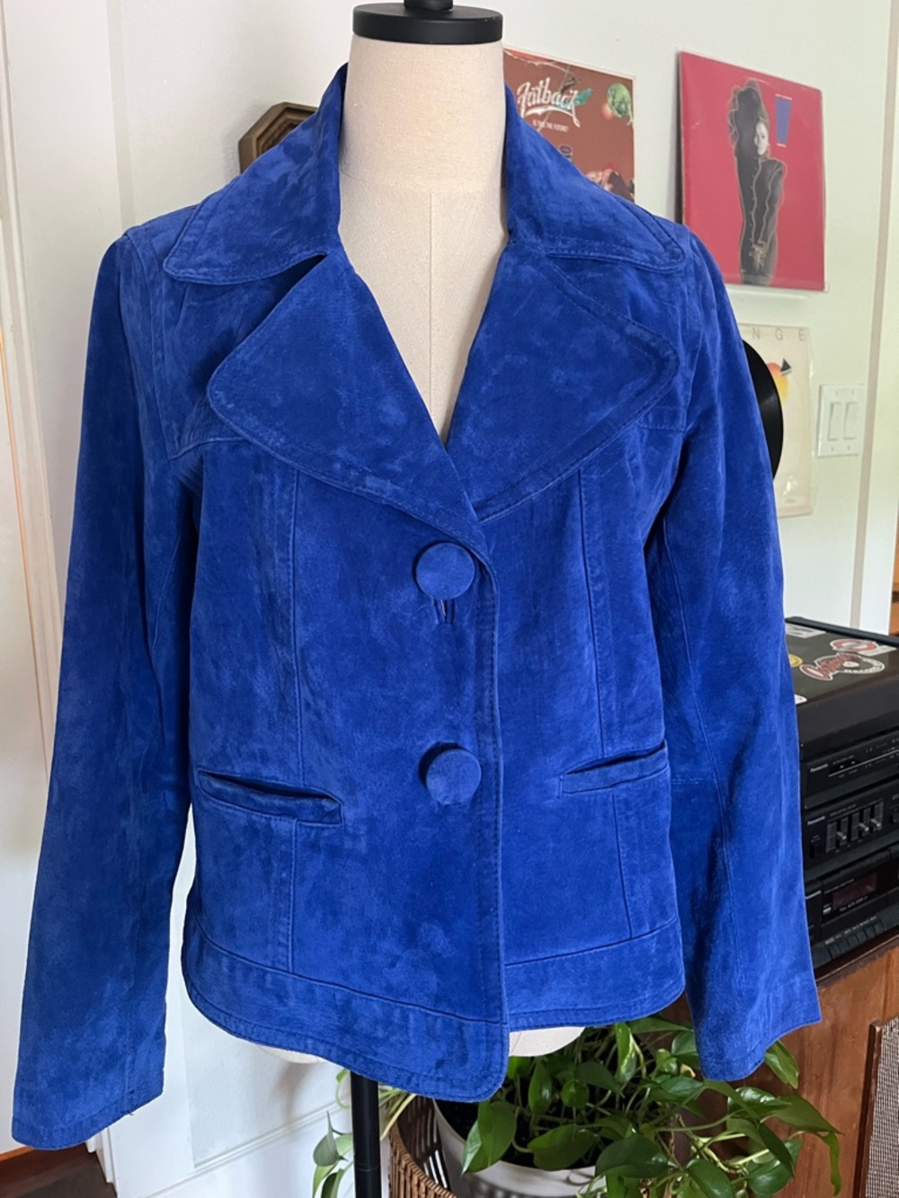 Chico’s Royal Blue Suede Jacket - Picture 3 of 11